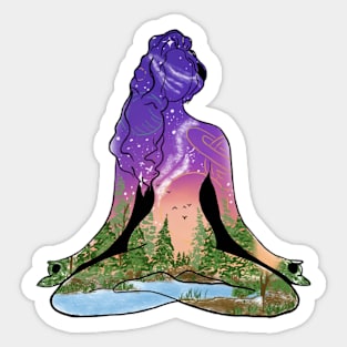 Into the woods to lose the mind and regain the soul Sticker